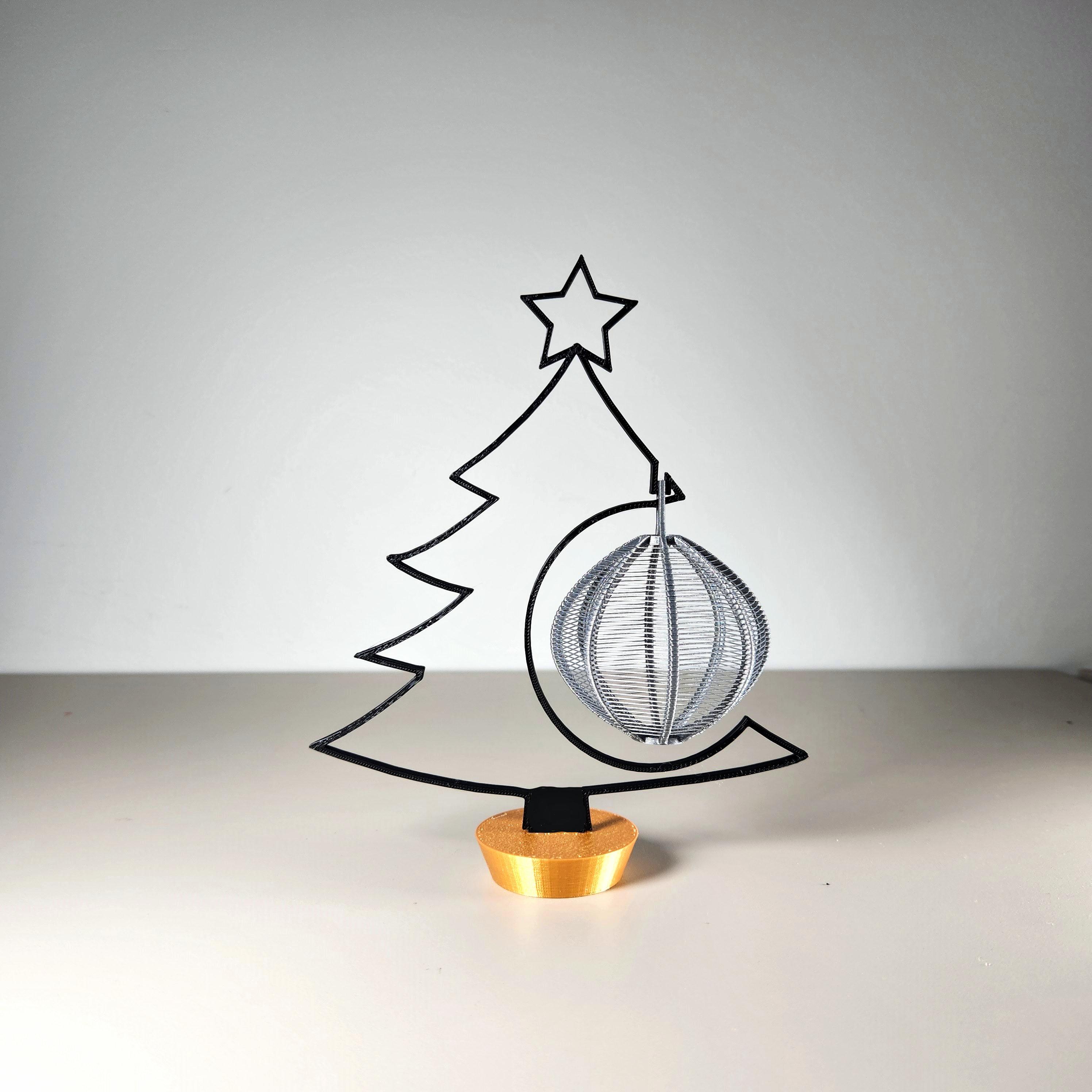 Minimalist Christmas Tree Bauble Display Stand (2 versions) 3d model