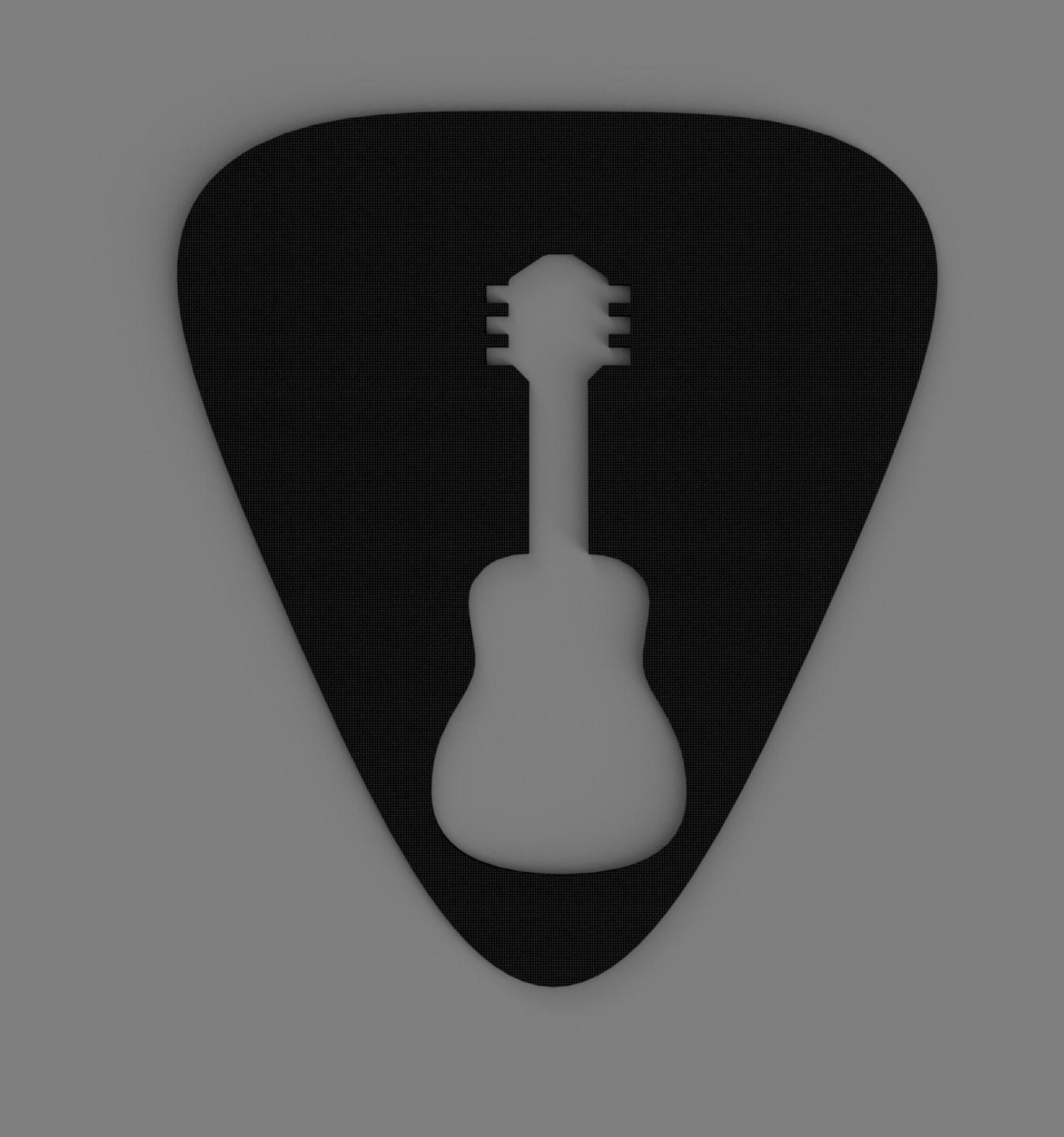 Guitar Pick Wall Hanging - #JunesTunes 3d model