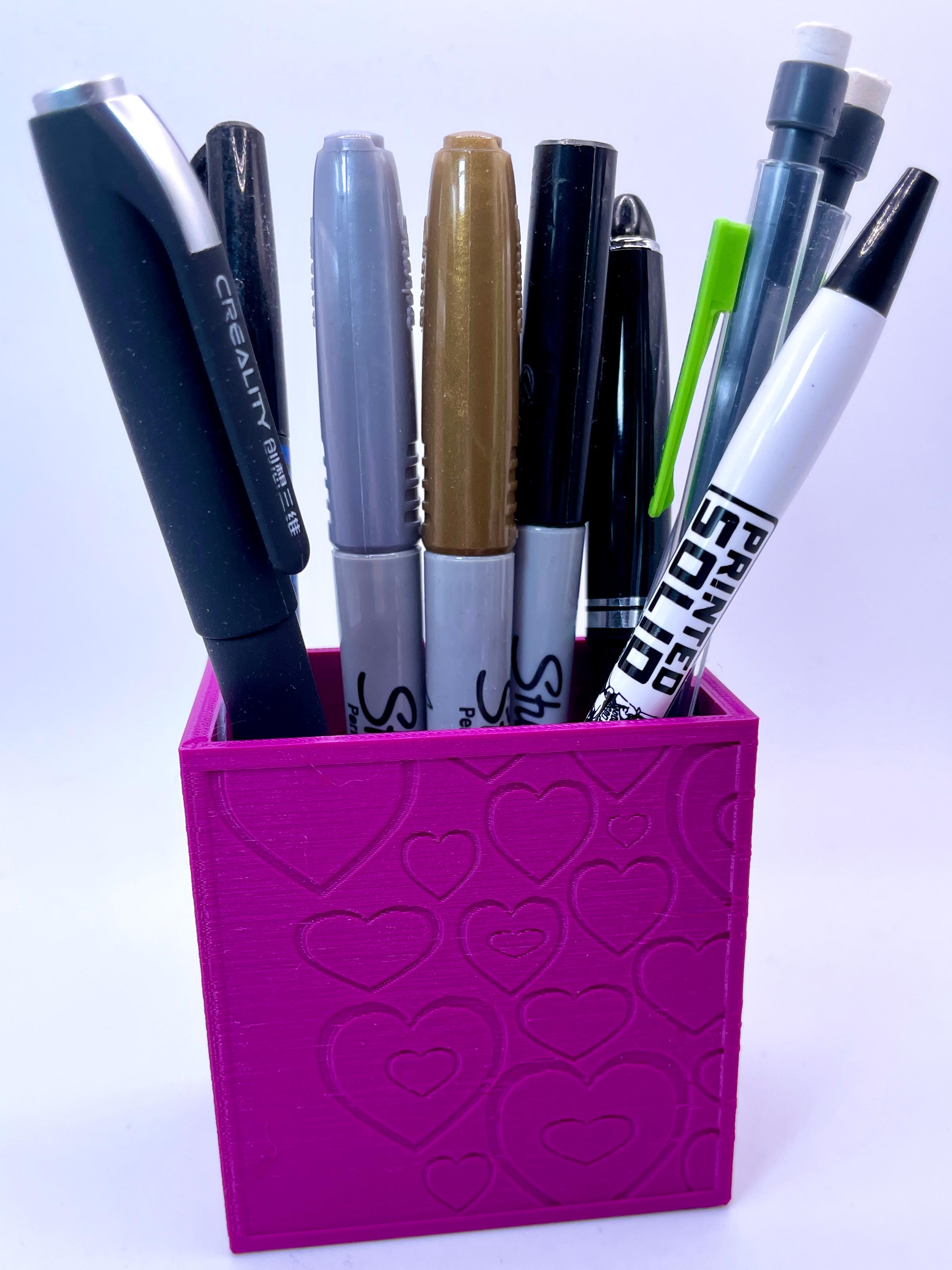 Elegant Pen Container with Dividers  3d model