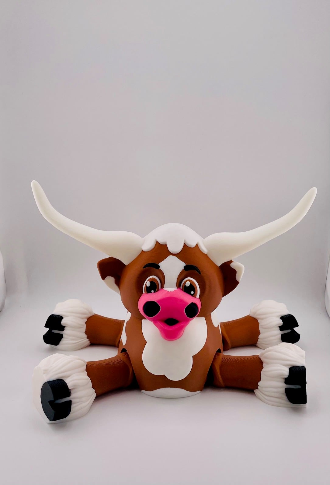 Longhorn Cow Flexi 3d model