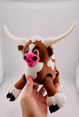 Longhorn Cow Flexi 3d model