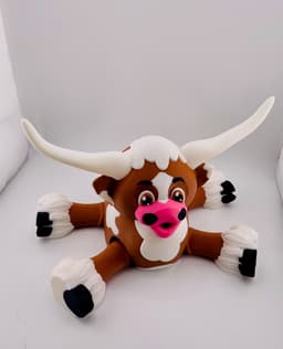 Longhorn Cow Flexi 3d model
