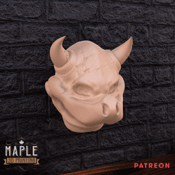 Bowser Skull - Mario - Halloween 3d model