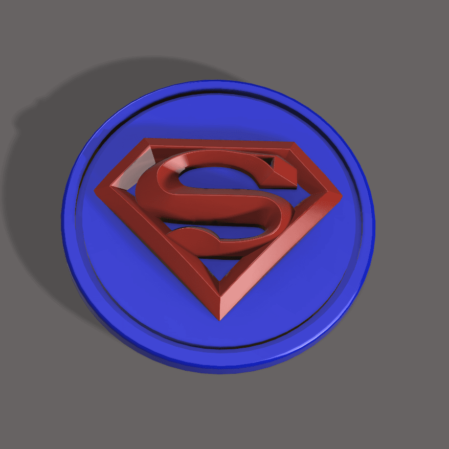 Superman Coin 3d model