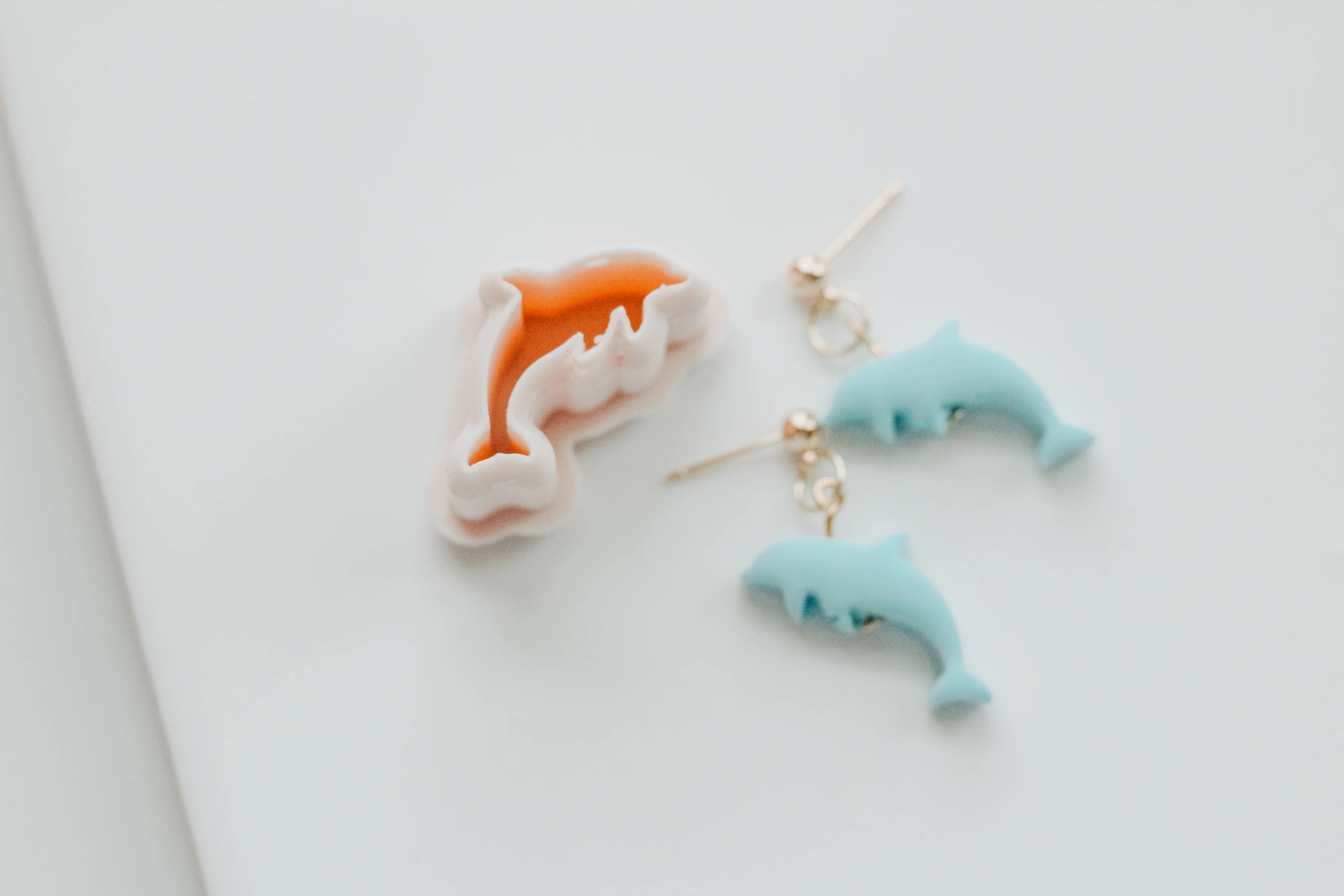 Dolphin Bead Clay Cutter 3d model