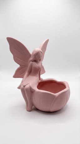 Enchanted Fairy Succulent Planter - Whimsical 3D Printable Flower Pot for Desktop Decor 3d model