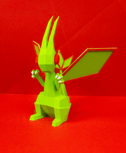 Flygon Low Poly Pokemon 3d model
