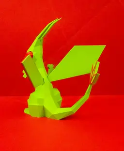 Flygon Low Poly Pokemon 3d model