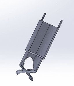 Rear View Mirror Wire Cover 3d model