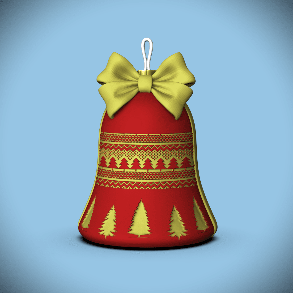 Tree Bell Ornament/Container 3d model
