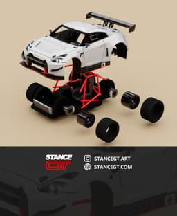 GTR GT3 | Model Kit Car 3d model