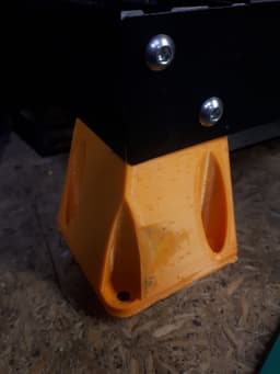 2x2020 50mm Hefty Foot 3d model
