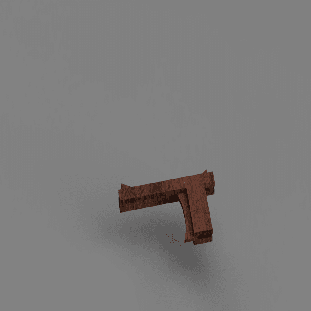 Rubber band gun 3d model