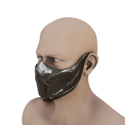SUB ZERO MASK MORTAL KOMBAT 1 3d model