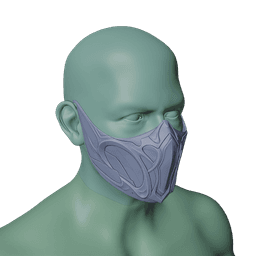 SUB ZERO MASK MORTAL KOMBAT 1 3d model