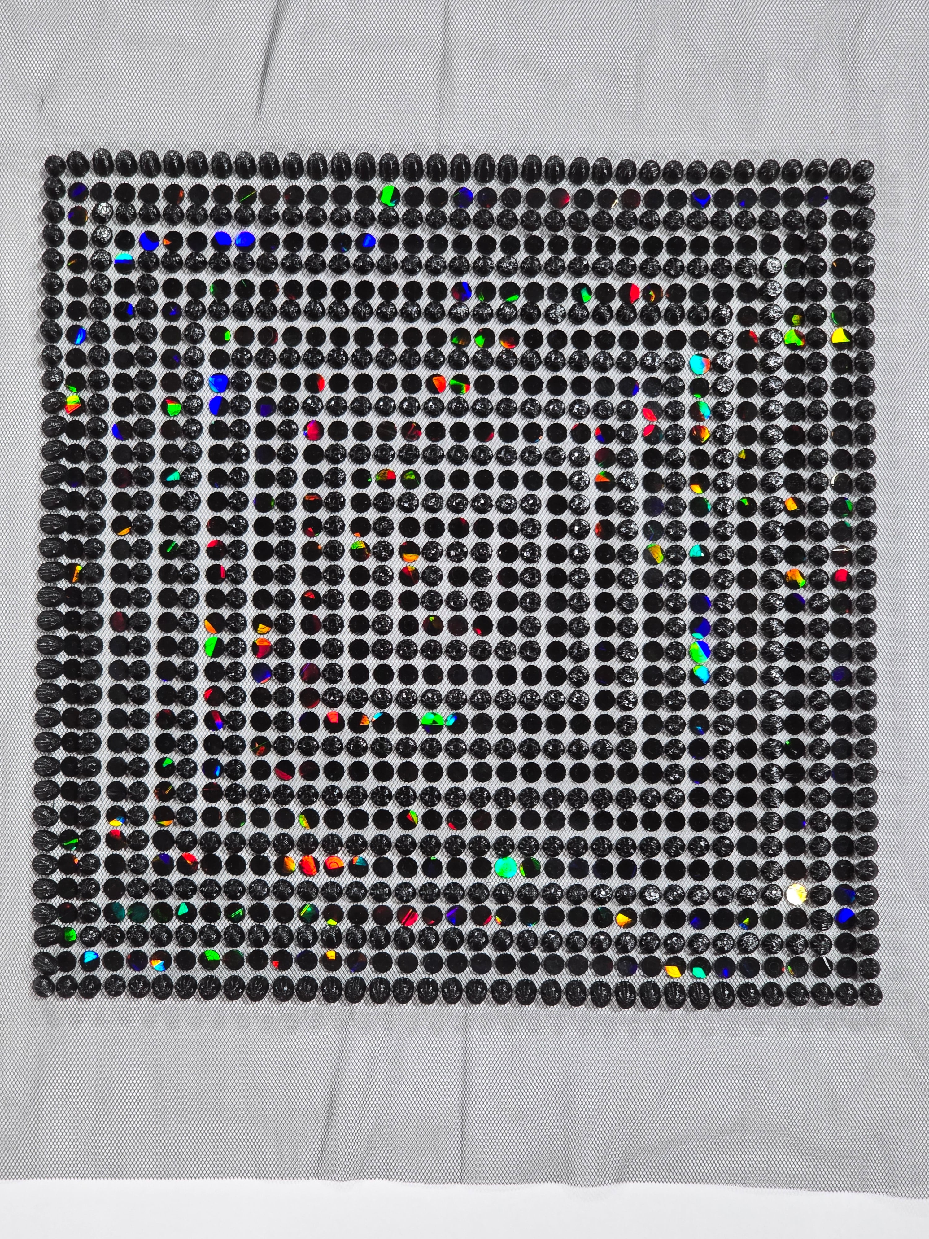 Two stage 3d print on fabric pattern 3d model