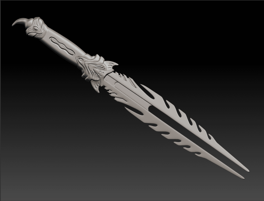 Predator Ceremonial Dagger 3d model