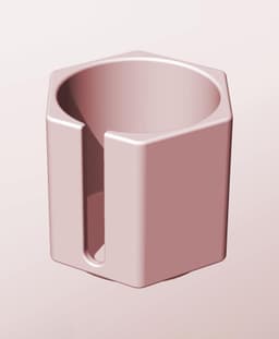 CH68-70-S Slotted container modular stackable module bin box 3d model