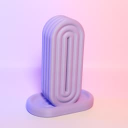 Rainbow Headphone Holder 3d model