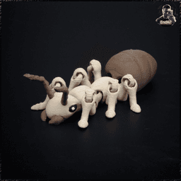 Articulated Ant - Print in Place - No Supports - Multicolor - Keychain 3d model
