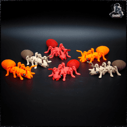 Articulated Ant - Print in Place - No Supports - Multicolor - Keychain 3d model