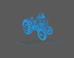 Tractor - Vierzon Wall Art 3d model