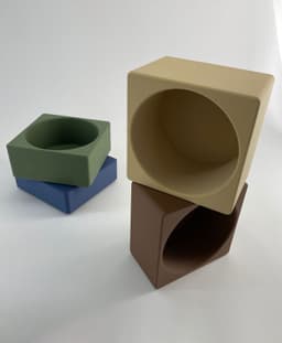 Planters for Succulent Plants - Modular Cacti Pots Set 3d model