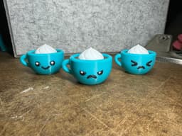 Little Cafe Kawaii Coffee Cups 3d model