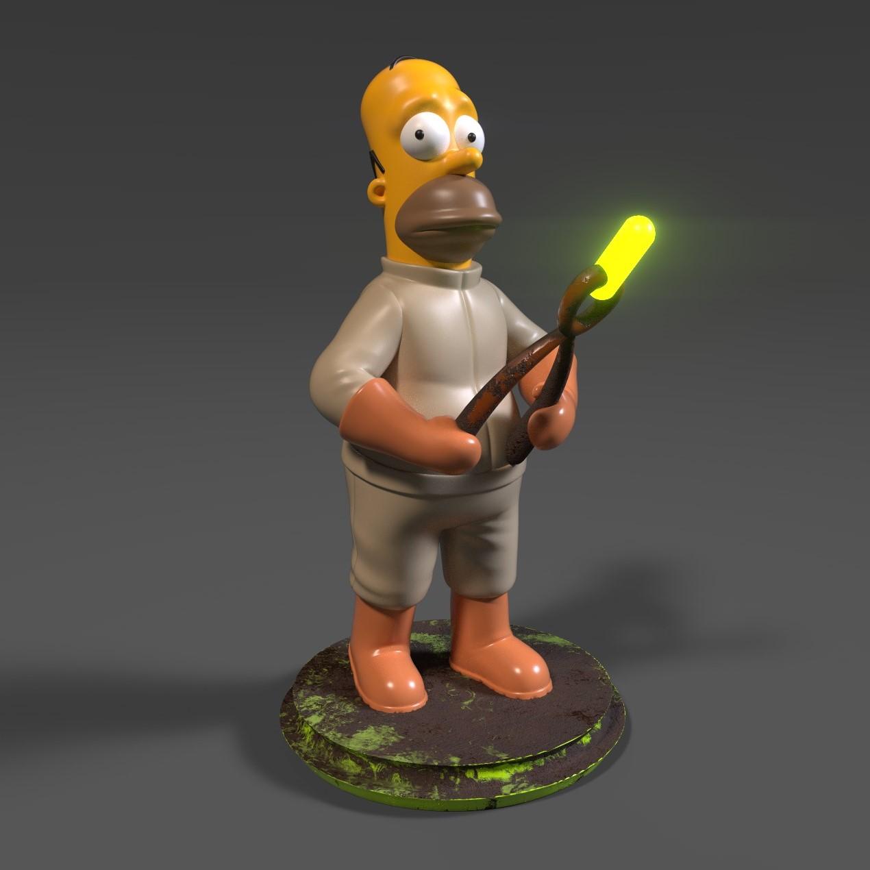 Radioactive Homer Simpson 3d model