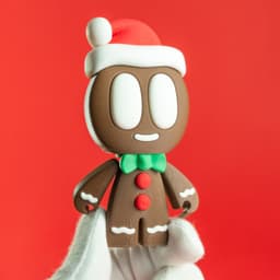 Gingerbread Blobs - Mini Modular Articulated Art Toy 3d model