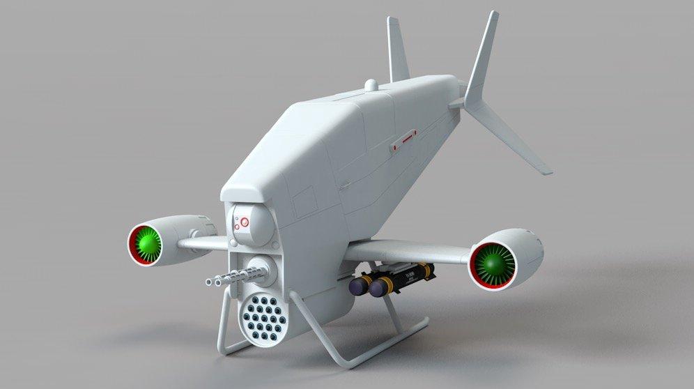 Futuristic Drone 3d model
