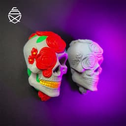 Skull Roses 3d model
