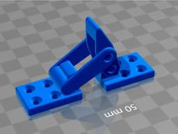 Latch+toggle+lock+samesize+better print adhesion 3d model