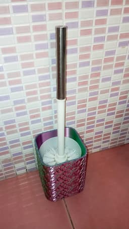 Recipiente para escobilla WC Hojas // Brush holder Leaves (personalizable) 3d model