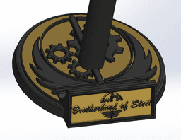 Helmet Stand Modular 3d model