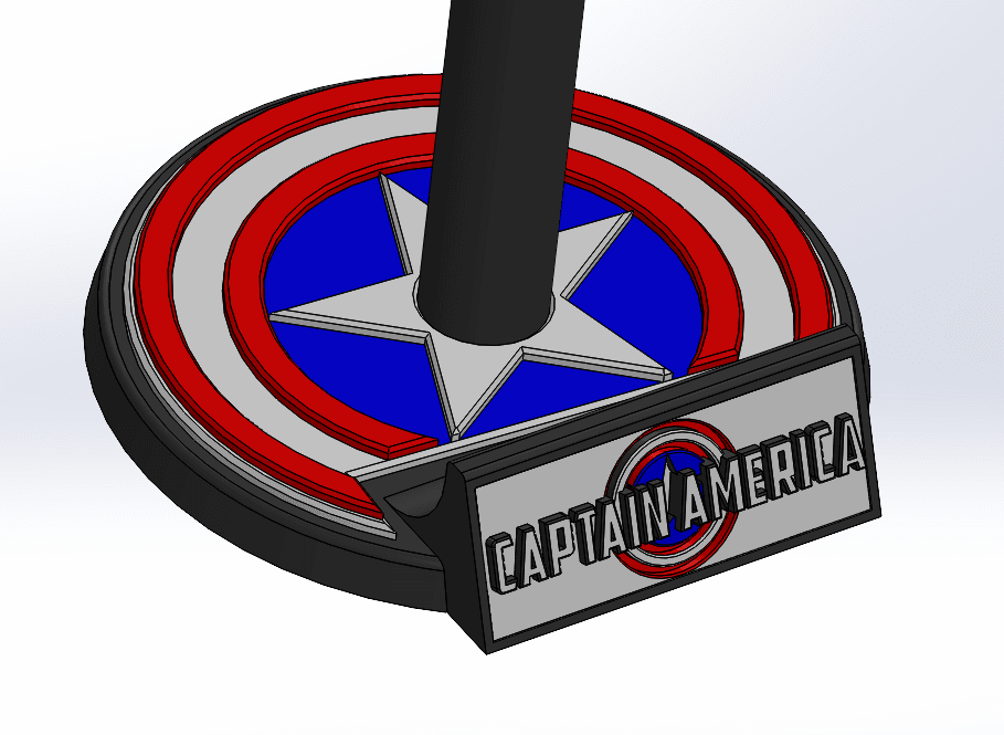 Helmet Stand Modular 3d model