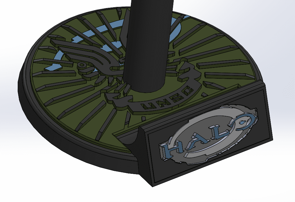 Helmet Stand Modular 3d model