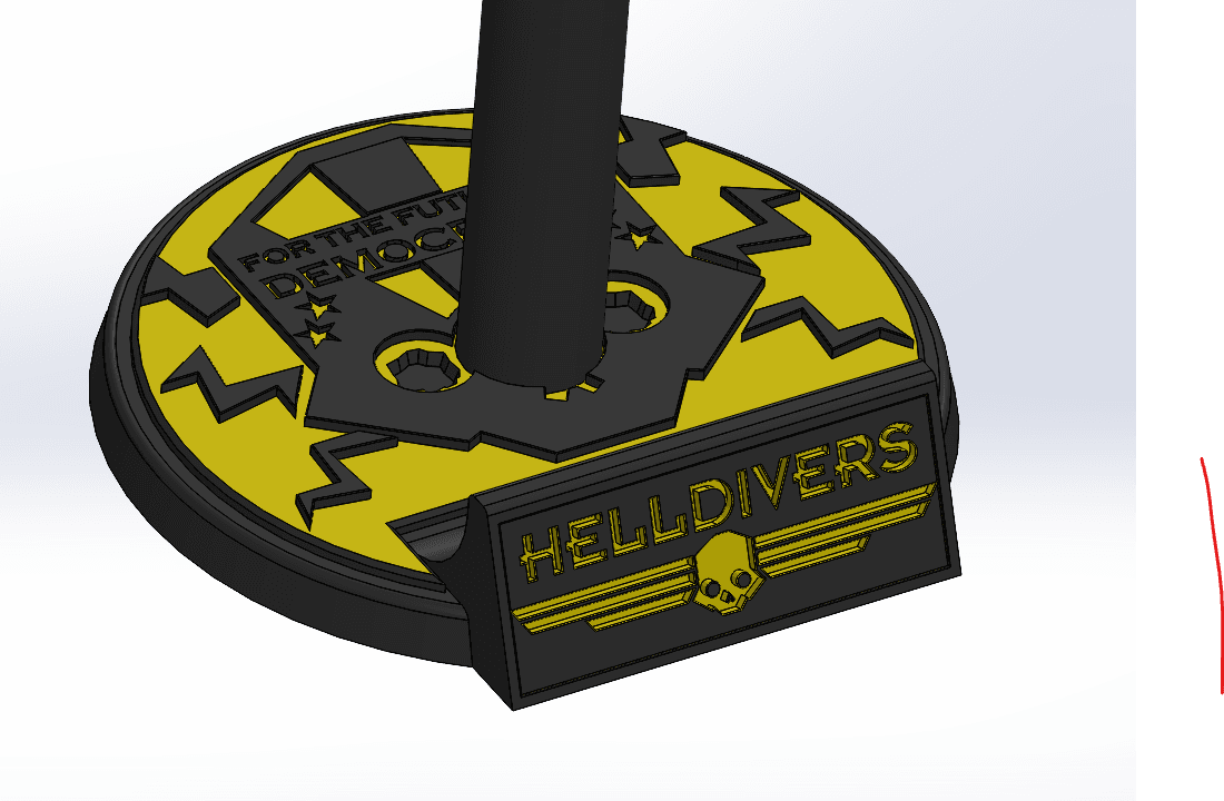 Helmet Stand Modular 3d model