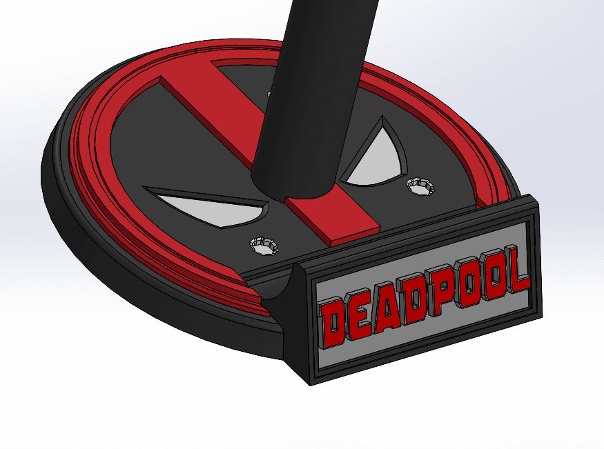Helmet Stand Modular 3d model