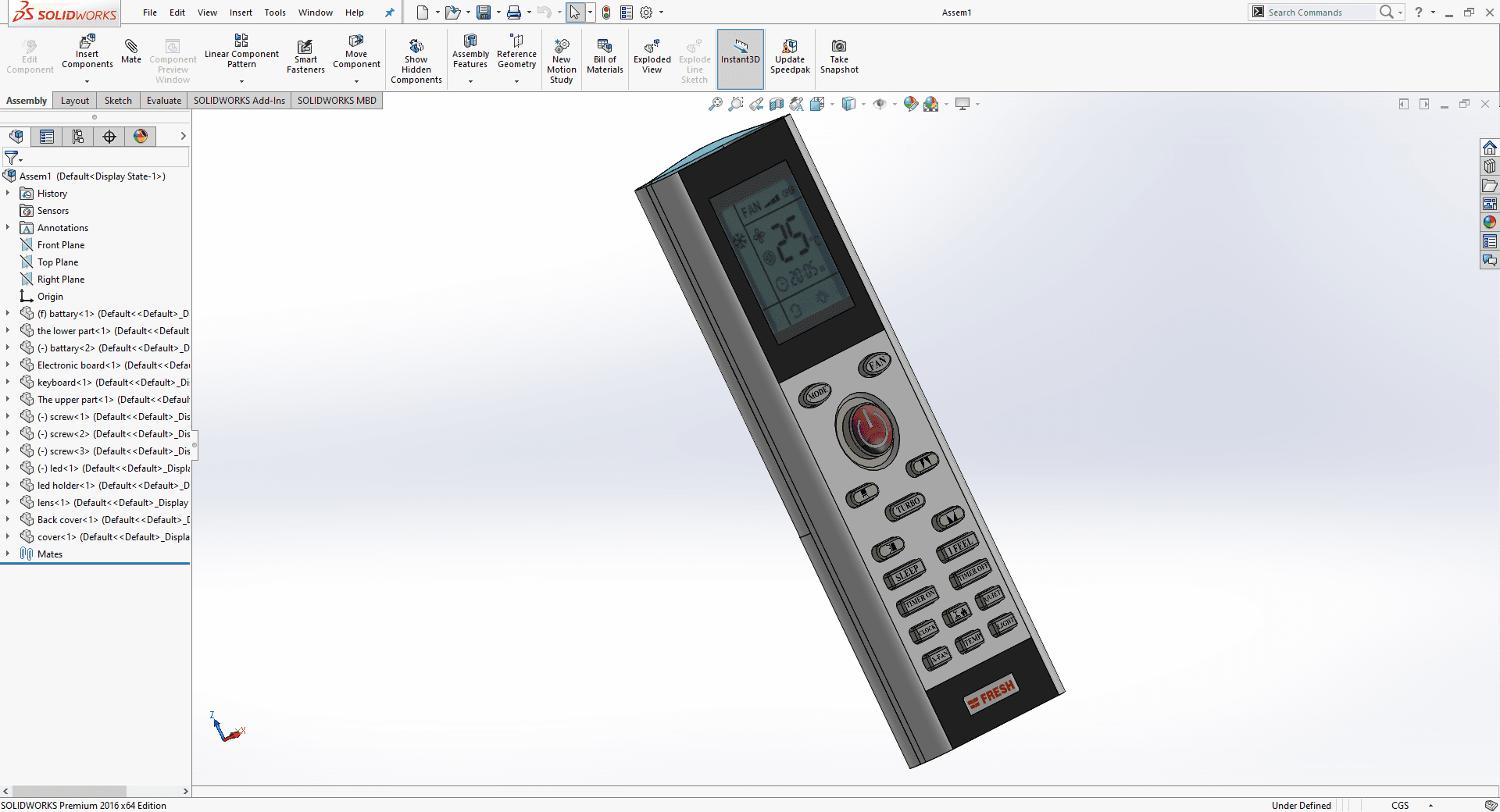 remote control 3d model