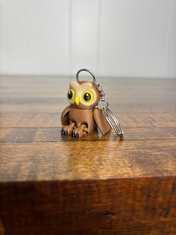 Owl V3 Keychain Fidget 3d model