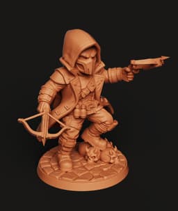 Wasteland Rogue STL | Post Apocalyptic 3D Print | RPG Mini 3d model