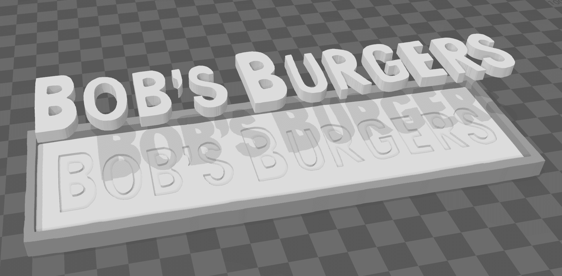 Bob's Burgers Sign 3d model