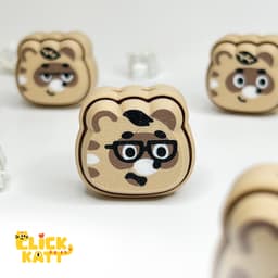 Tanuki - Clicker Fidget Toy Keychain 3d model