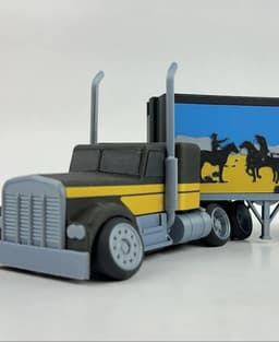 Tooned Semi Truck 3d model