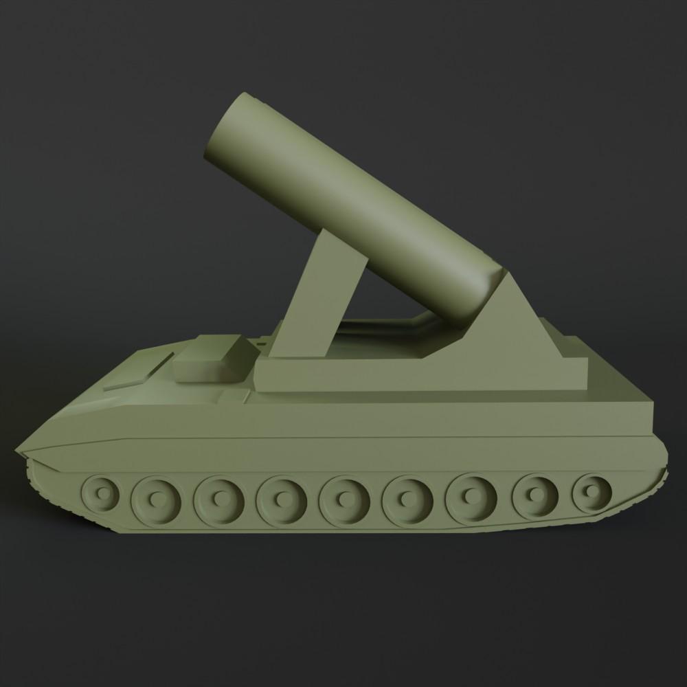 Tank shaped pencil holder 3d model