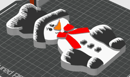Frosty Snowman Free-standing Decor - Christmas 3d model