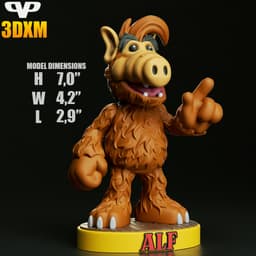 Alf Chibi STL for 3D Printing ChibiSTL 3DXM 3d model