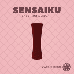 189. Cylinder - V146 - Long Geometric Geometric Vase Custom Vase Design - Ikebana Home Decoration 3d model