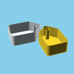 Label, nestable box (v1) 3d model
